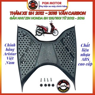Thảm Để Chân Sh 2012 - 2016, Sh 125/150i Vân Carbon Chính Hãng Aristar. Thảm Sh 2012 - 2016