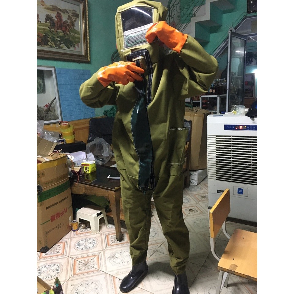 [HOÀI VẸT] Bộ quần áo bắt ong vò vẽ bằng vải bò