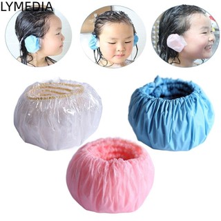 LYMEDIA Chống Nước Bịt Tai Phòng Tắm Tắm Tắm Dầu Gội Tô Màu Tóc Cho Bé Trẻ Em Bảo Vệ Tai Mũ