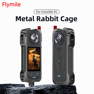 Dành cho khung kim loại Insta360 X5 khung mở rộng lồng thỏ, phụ kiện kẹp bộ chuyển đổi cố định máy ảnh thể thao