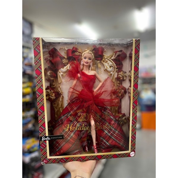 Búp bê HRM65 Barbie Signature Doll 2024 Holiday Blonde Fashion