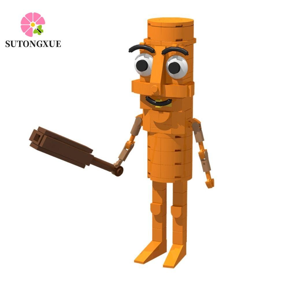 SUTONGXUE AI Brainrot Blocks Đồ chơi, Bombardier Crocodillo Brr Brr Patapim Tungtungsahur Khối xây d