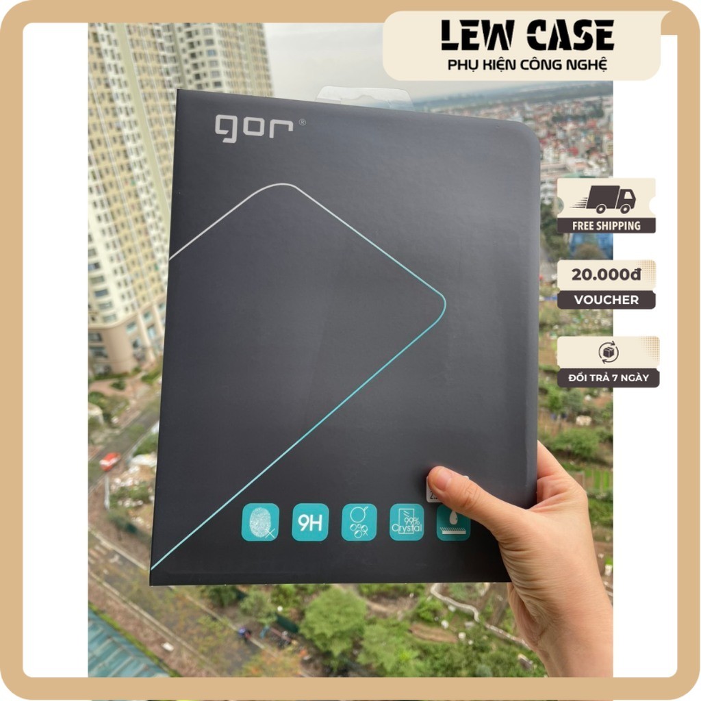 Kính cường lực GOR cho iPad Air 7 2025 13 inch trong suốt 2.5D siêu mượt