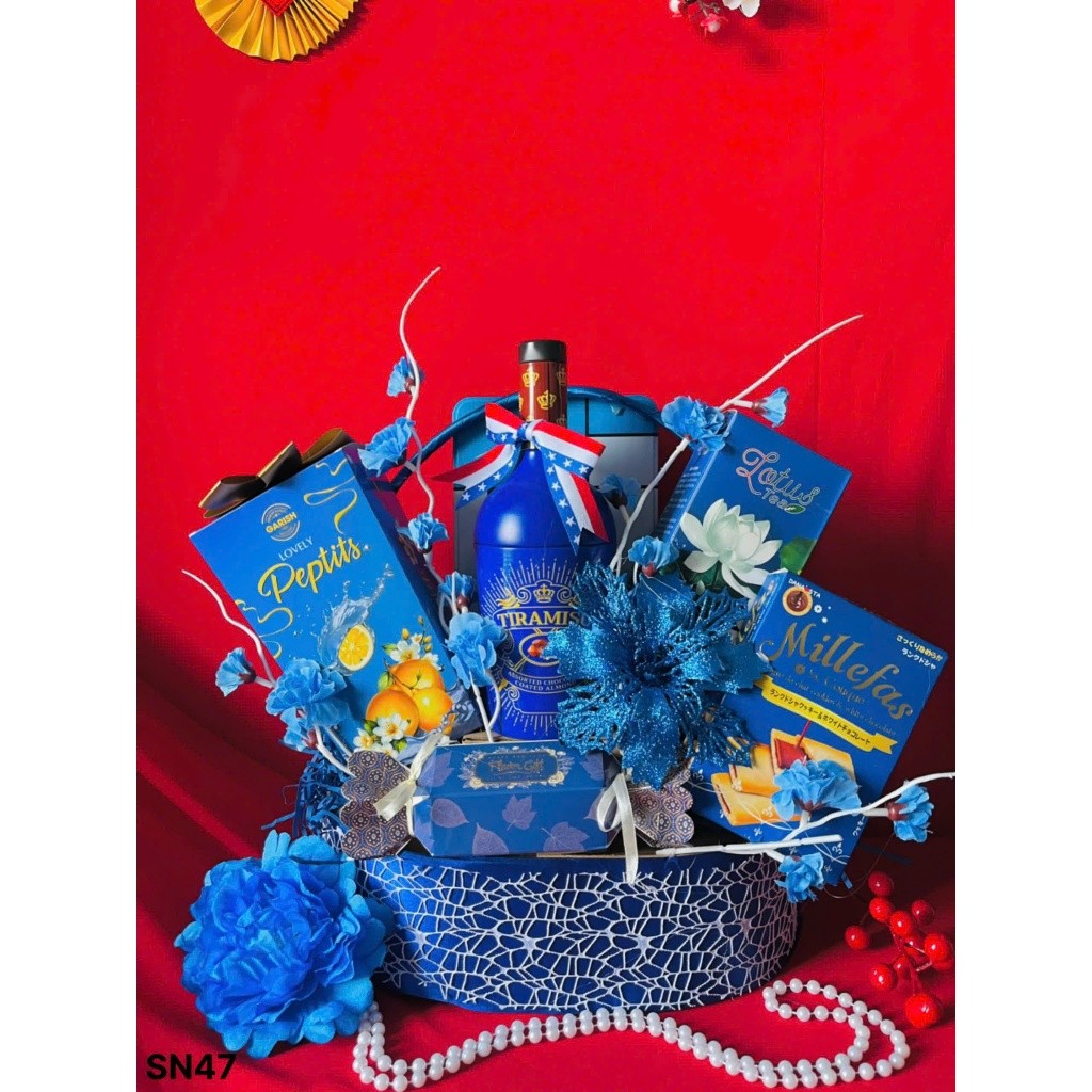 Set giỏ quà biếu tặng Tết An Lành May Mắn SN47