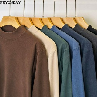 Quần lót giữ nhiệt nam BEYONDAY, Áo sơ mi dài tay ấm áp lớp đế bằng Polyester, Quần áo giữ nhiệt thời tiết lạnh cổ điển Quần lót giữ nhiệt cho nam cho trượt tuyết mùa đông