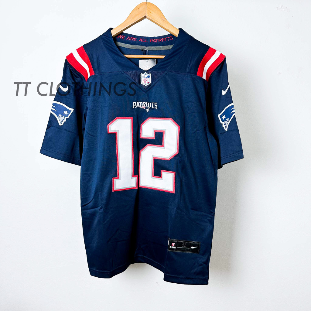 Bóng bầu dục NFL American Football Premium Jersey Tom Brady #12 Áo sơ mi thêu Buccaneers Patriots Pl
