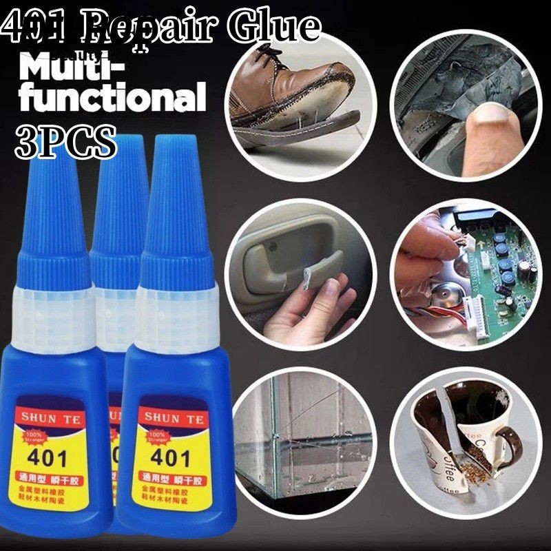 401 Keo Dính Nhanh Tức Thì 20ML Đa Năng Sửa Chữa Keo Nhựa Gốm Sửa Chữa Keo Kim Loại 401 Keo Hàn 3 CÁ