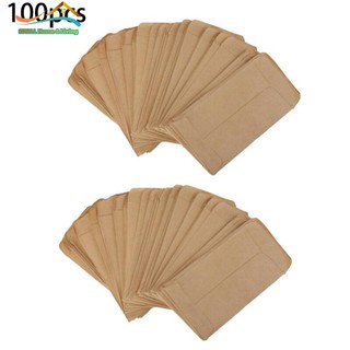 [Smellshi] 100 Túi Giấy Kraft Túi Đựng Tiền Xu Mini Phong Bì