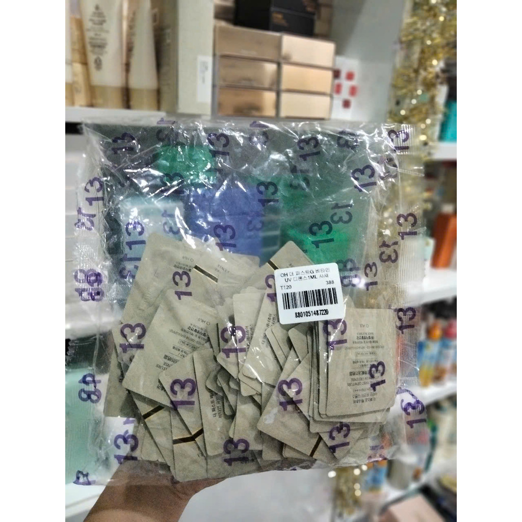 30 gói Kem Chống Nắng Ohui The First Geniture Vitamin Uv Defense Spf50+/pa++++ Vitamin B Complex 5.0