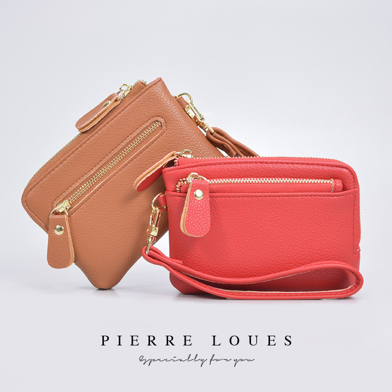 Bellezza PURA Ví Thời Trang Nhật Bản Da Mềm Túi Ly Hợp Nhiều Lớp Ví Thay Đổi Dung Tích Lớn Túi Đựng Thẻ Tai Nghe Đồng Xu Túi Bảo Quản