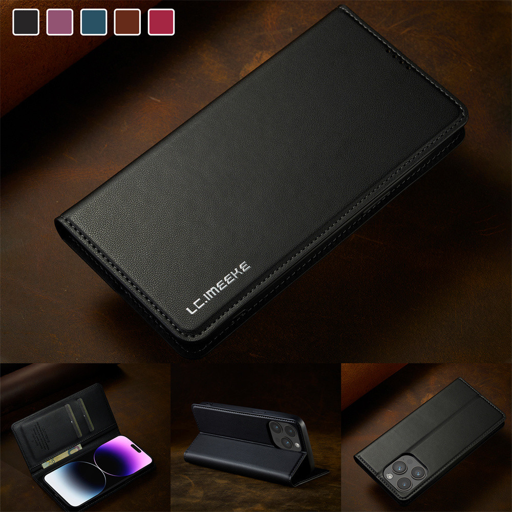 Ốp Lật Cho Case for iPhone 16 Pro Max 15 14 Plus 13 12 11 6e 7 8 SE 2020 2022 2024 SE2 SE3 Flip PU D