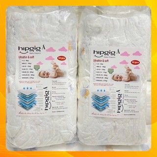 Combo 100 miếng bỉm quần / dán Hipgig A Đủ size S/M/L/XL/XXL/XXXL cho bé