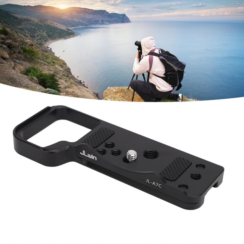 Tấm tháo nhanh Camera dọc JLwin cho giá đỡ nhôm Sony A7C với giá đỡ Arca 1 / 4in 3 / 8in