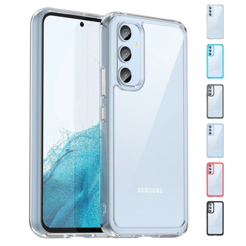 Dành Cho Ốp Lưng Samsung Galaxy A54 Samsung A33 A53 A73 A14 A13 A23 A54 5G Capas Màu Trong Suốt Tron