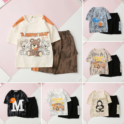 Bộ cotton trẻ em Bộ thun mùa hè mã B001,B002 size 4/14 tuổi