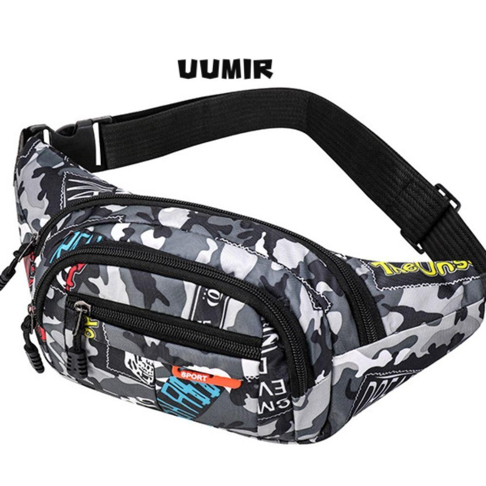 Túi đeo chéo UUMIR, Túi thắt lưng thể thao ngoài trời dung tích cao, Túi vải nhung chống thấm nước thời trang du lịch
