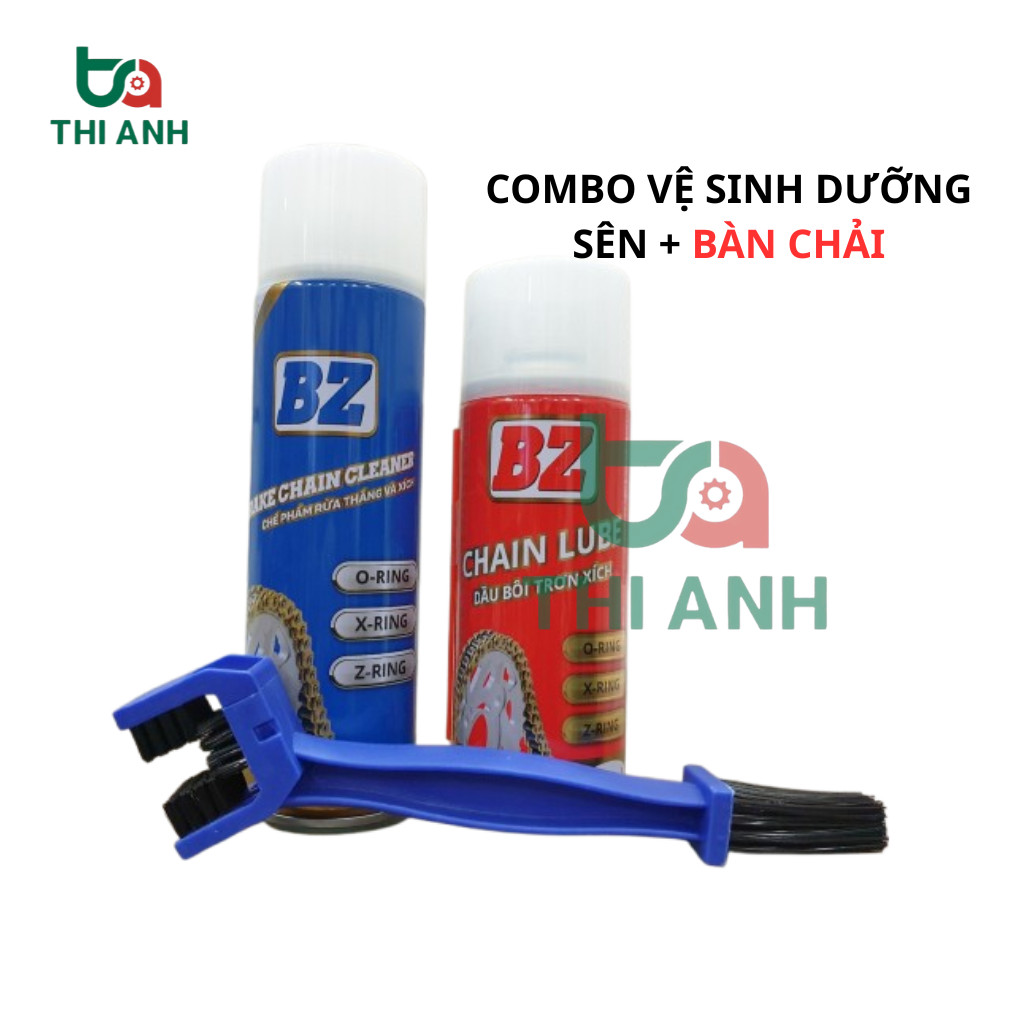 Bộ Combo Vệ Sinh Sên BZ + Dưỡng Sên BZ + Bàn Chải 3D