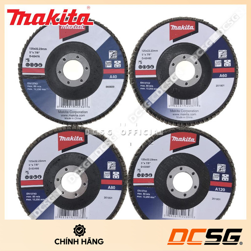 Đĩa nhám xếp đế sợi thủy tinh 125mm Makita (loại góc nghiêng) | DCSG Store