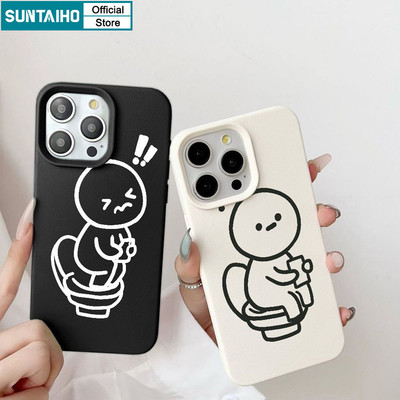 Suntaiho Ốp Điện Thoại Silicon Mềm Cao Cấp Chống Sốc In Hình Ngộ Nghĩnh Cho iphone 14 12 13 11 pro max ip 7 8 plus x xr xs max