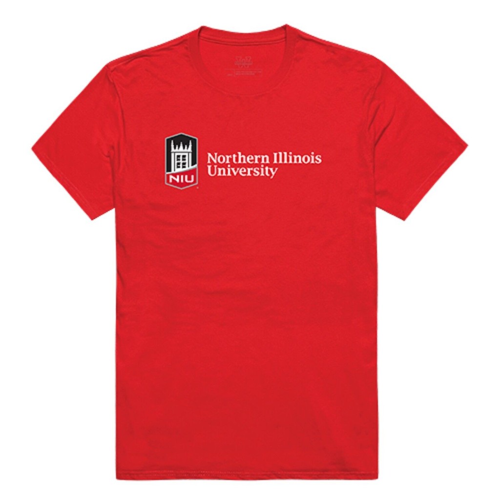 Áo thun họa tiết Cotton Ncaa University Of Northern Illinois Huskies -S