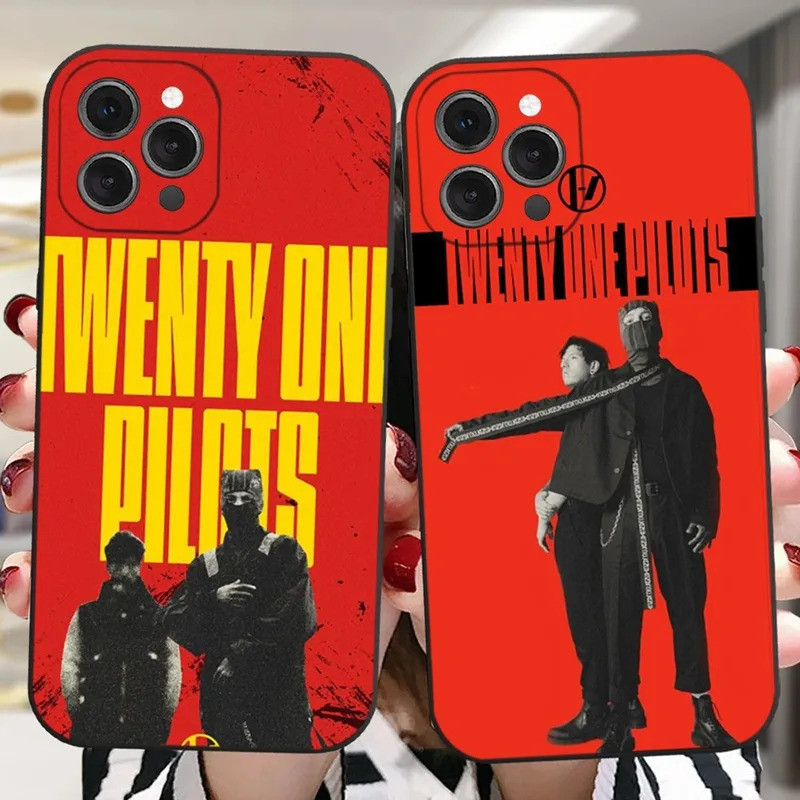 TK-1 T-Twenty One Pilots Ốp Điện Thoại iPhone 16, 17,14,13,12,11 Plus, Pro, Max, XR, XS, X, 7,8 Plus