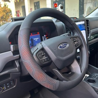  Bọc Vô Lăng Ô Tô 3D Da Nappa Dành Cho Ô Cao Cấp Siêu Mỏng Thiết Kế Kiểu Dáng Lỗ Thoát Khí Chống Trơn Trượt size 38cm 