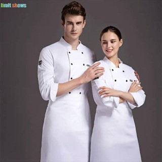  Limit SHOWS Đồng phục đầu bếp Quần áo nhà bếp ngắn tay nam và nữ 