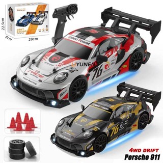 911 1 / 24 4WD RC Drift Racing Đồ chơi ô tô GTR Porsche Tỷ lệ bướm ga Mustang Điều khiển từ xa Xe thể thao AE86 Mô hình Đồ chơi trẻ em