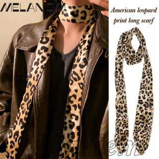 Khăn quàng cổ dài in họa tiết da báo - Thoải mái, mềm mại, chất lượng cao - Khăn quàng cổ chấm bi nữ - Vintage, Y2K, Thanh lịch - Phụ kiện trang trí quần áo - dành cho bé gái cay