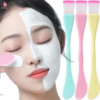 [BZ] 5 Bàn chải mặt hai đầu thân thiện với du lịch | Thiết kế 2 trong 1 nhỏ gọn có viền sợi, 5 lựa chọn màu sắc để trang điểm / chăm sóc da, tay cầm bằng nhựa dễ làm sạch