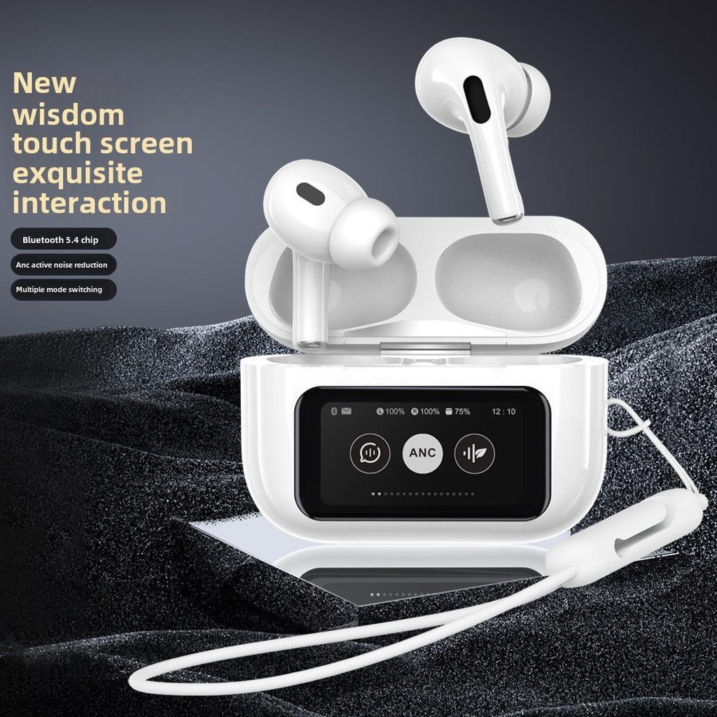 Tai nghe Bluetooth a9pro ANC khử tiếng ồn Màn hình cảm ứng siêu màu