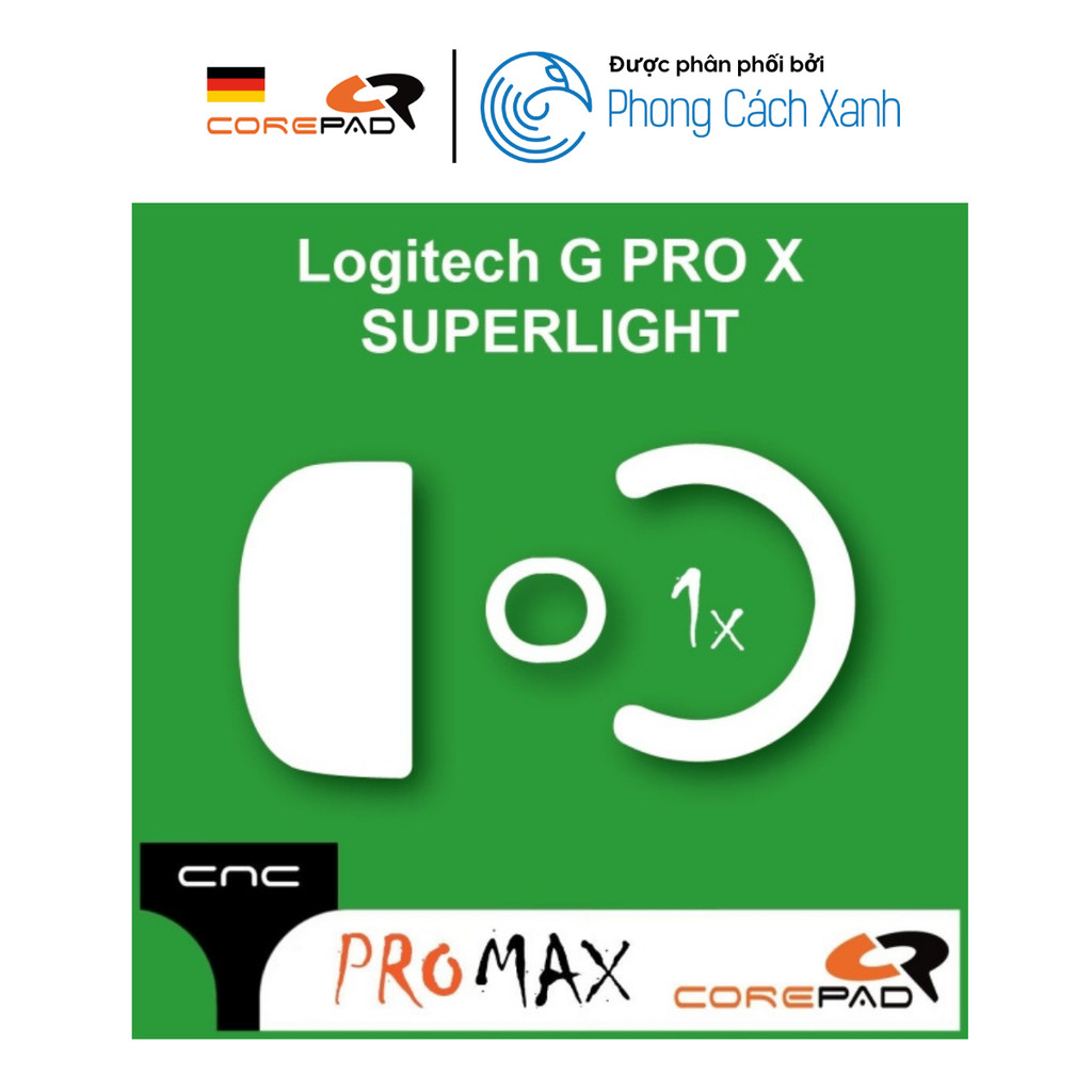 Feet chuột PTFE Corepad CNC milled Skatez PRO MAX Logitech G PRO X SUPERLIGHT 1 (1 bộ) - Hàng Chính 