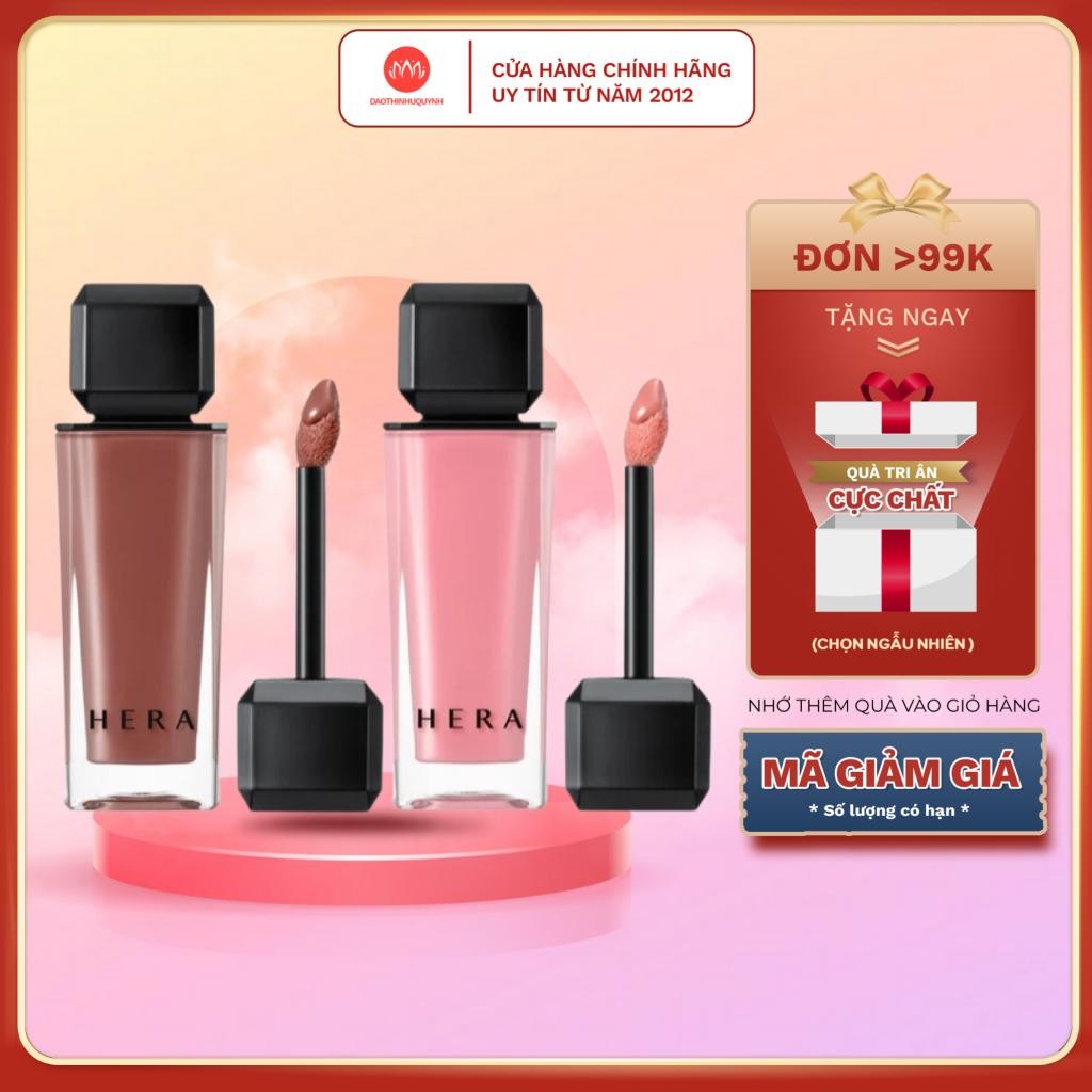 Son Hera Sensual Nude Gloss Màu #422 #462 LINGERIE - Son dưỡng Hera 422 462 màu hồng đào đất