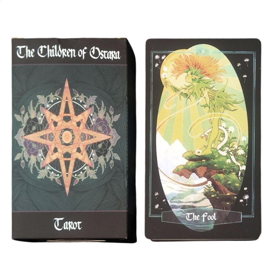 12x7cm Children of Ostara Tarot Board Game Cards teaimvn