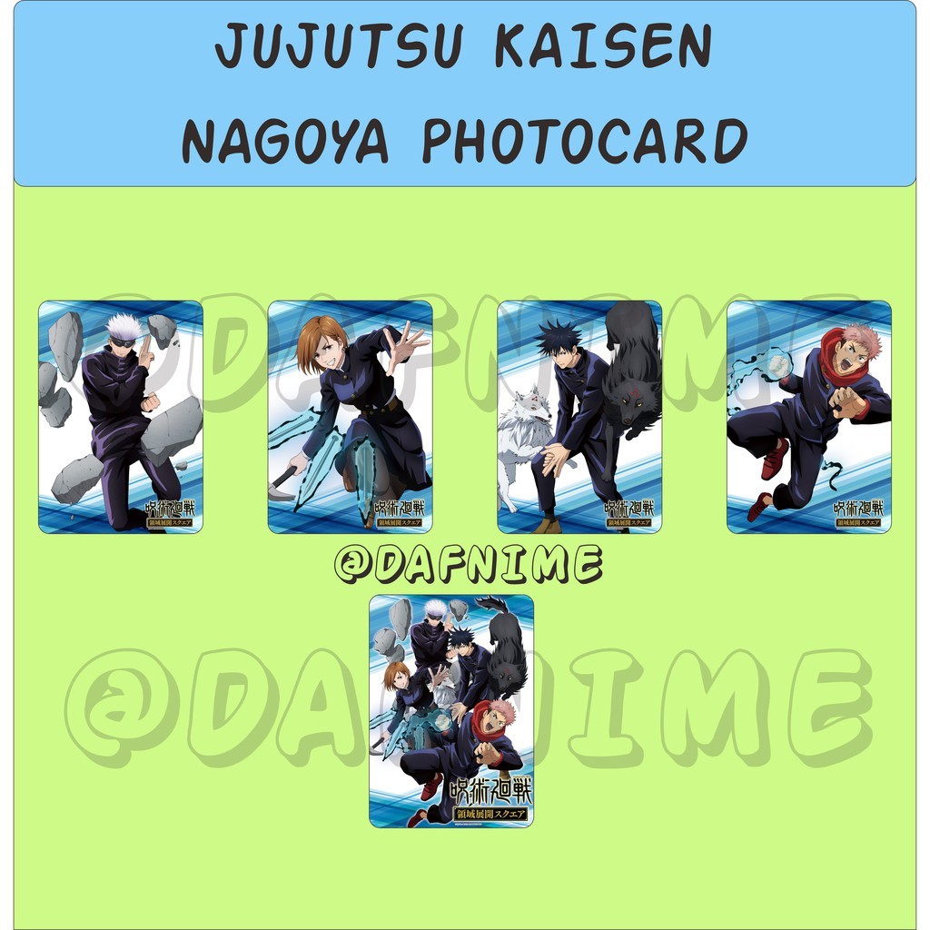 JUJUTSU KAISEN NAGOYA EDITION PHOTOCARD - Card Unofficial bo góc cán nhám 2 mặt