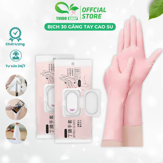 Bịch 30 Găng Tay Làm Bếp Nấu Ăn, Găng Tay Cao Su Siêu Dai Không Mùi Sử Dụng Nhiều Lần TUIDO SHOP