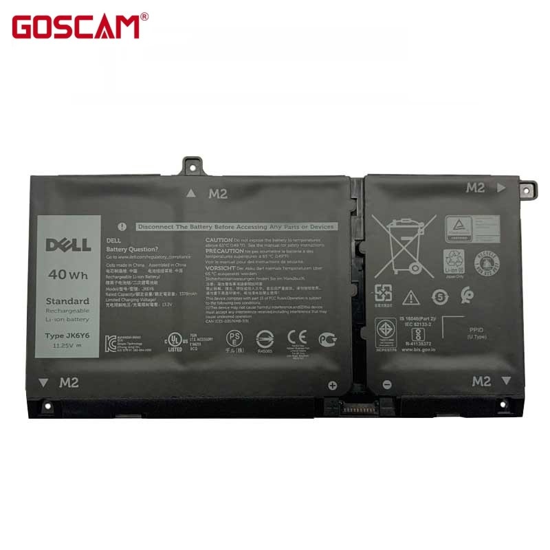 ✿Jk6y6 cf5rh Pin máy tính xách tay cho Dell Latitude 3410 3510 Vostro 5300 5401 5501 Inspiron 5300 5