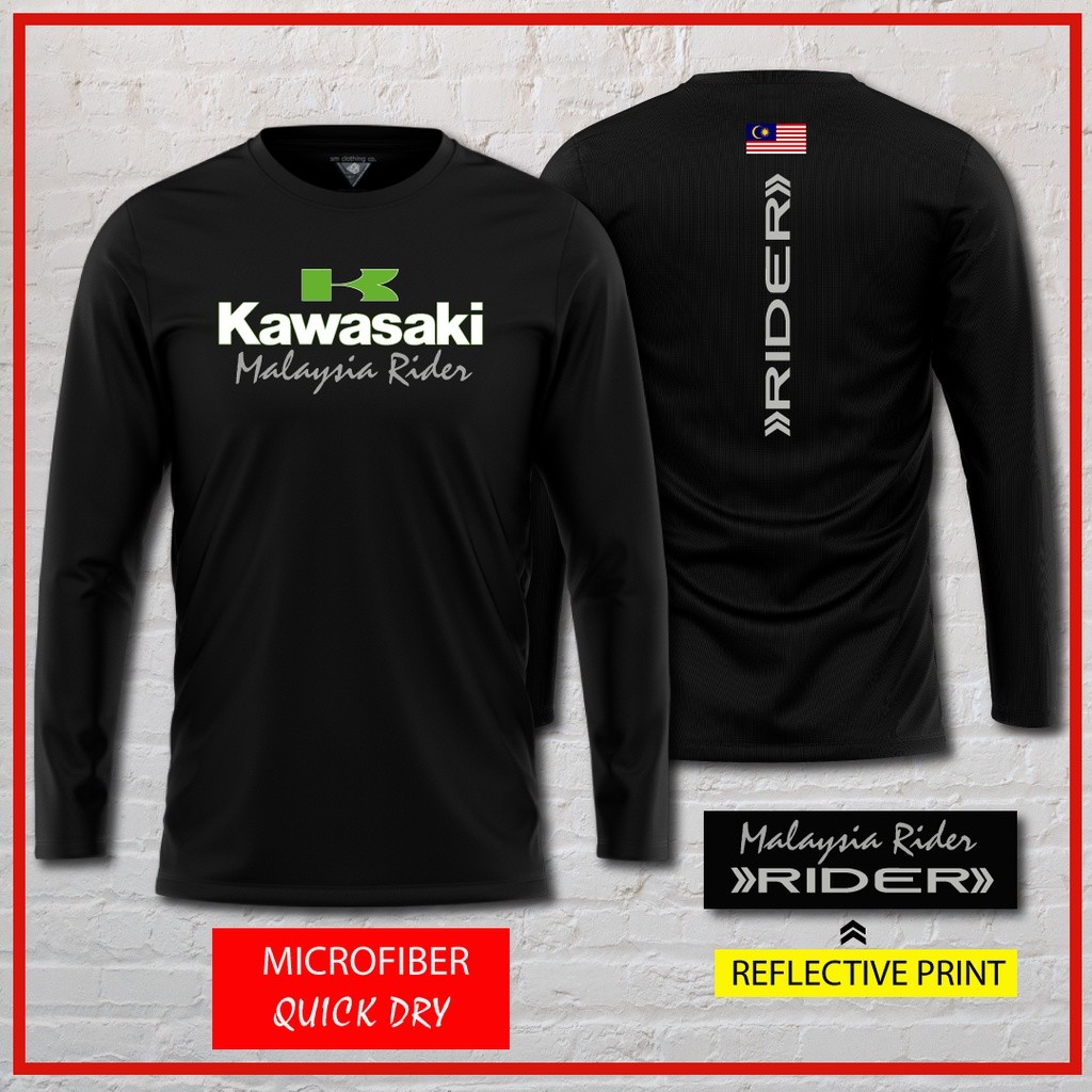 Áo thun / áo Kawasaki | Áo thun Kawasaki xe máy | Rider Malaysia