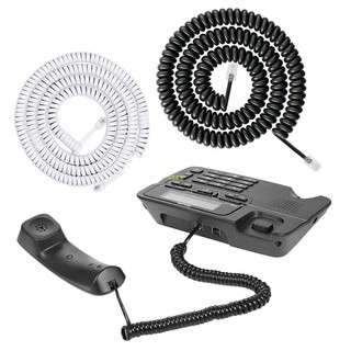 Đường dây điện thoại BT RJ9 RJ11 4P4C có thiết kế lò xo Dây độ bền co giãn cho cuộc gọi trong suốt tại nhà hoặc văn phòng