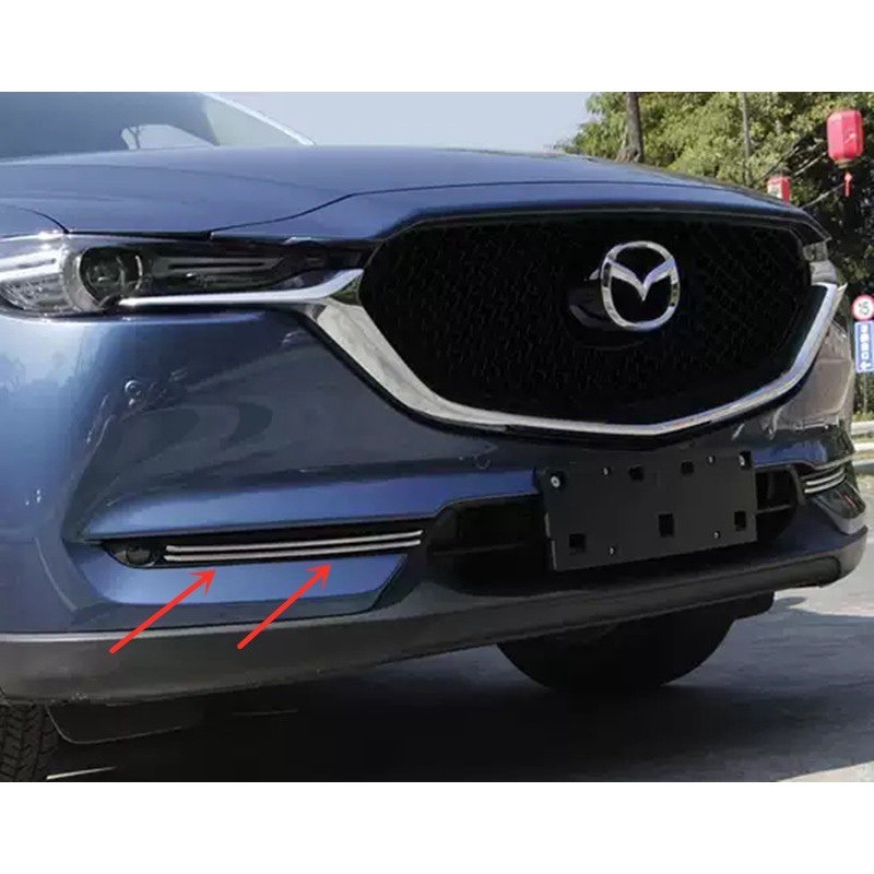 Mazda CX-5 CX5 2017-2025 Xe Phía Trước Sương Mù Ánh Sáng Viền Dải Trang Trí Phụ Kiện Ngoại Thất Tạo 