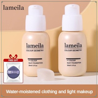 【Quà tặng miễn phí kem nền lì lameila Matte Foundation Oil Control Concealer Isolation Bb Cream Waterproof Lasting Cover Acne Dark Circles Foundation Face Cosmetic uni