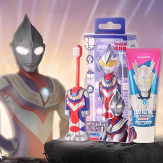 Bàn chải đánh răng trẻ em Ultraman Tóc mềm siêu mịn 3-6-8-12 tuổi Học sinh tiểu học và bé trai Bảo vệ răng