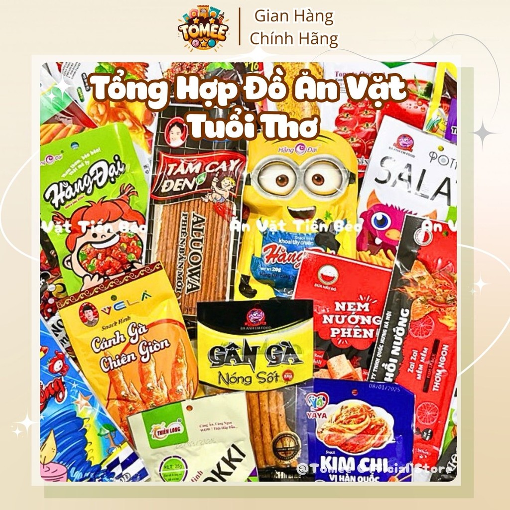 COMBO Đồ ăn vặt CAY SIÊU HOT đồ 1k TIỆM CỔNG TRƯỜNG 20 GÓI