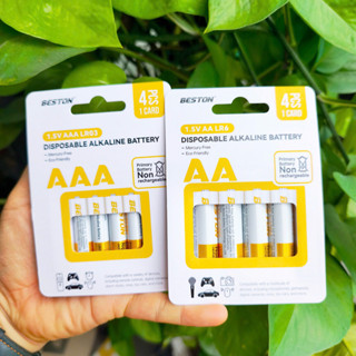 Pin AA AAA 1.5V Alkaline BESTON cho Micro karaoke, đồ chơi , điều khiển, năng lượng bền bỉ, an toàn