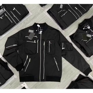   Trend  - Áo Khoác Gió DSQ 12 Khóa Trend Áo Bomber Dù 2 Lớp Dày Dặn Dáng Rộng Nam Nữ TTDT763 