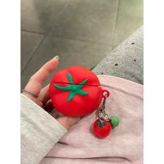 Cà Chua Sáng Tạo 3D Dễ Thương Cho Airpods 4 Pro 2 Vỏ Tai Nghe Bluetooth Vỏ 1 / 2 / 3 Vỏ Mềm Chống Rơi Tide