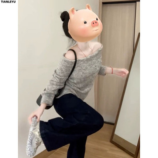TIANLEYU áo len cardigan áo khoác cardigan INS Cổ điển Popular Fashion WMJ24B1CYE 48Z241125