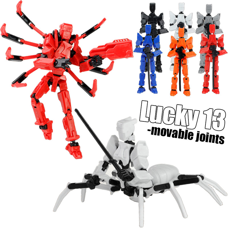 Người Nhện Dummy 13 Nhân Vật Hành Động May Mắn 13 3D In Dummy 13 DIY Đa Phối Hợp Đồ Chơi Mô Hình Kid