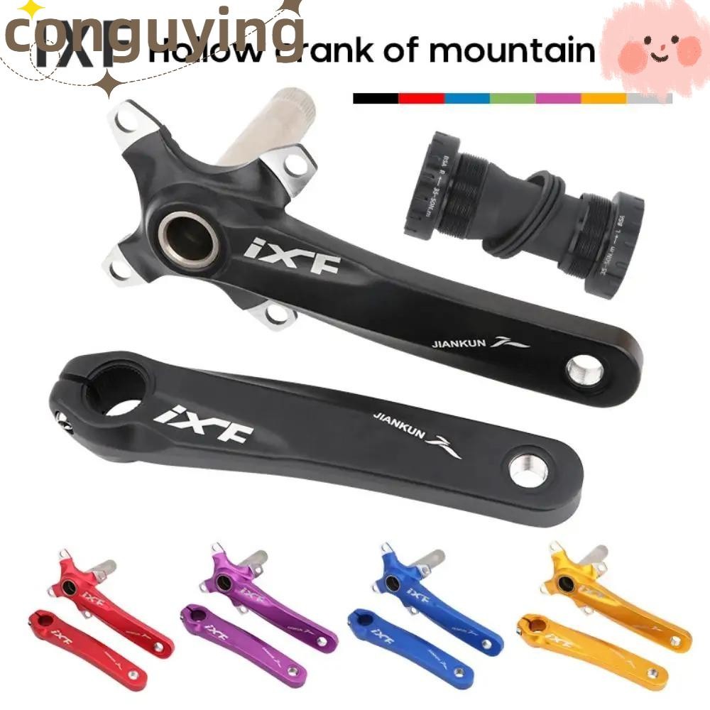 Conguying MTB Bike Crankset, 104 BCD 170mm Bike MTB Crank, Phụ kiện đi xe đạp IXF Hollowtech bền bỉ