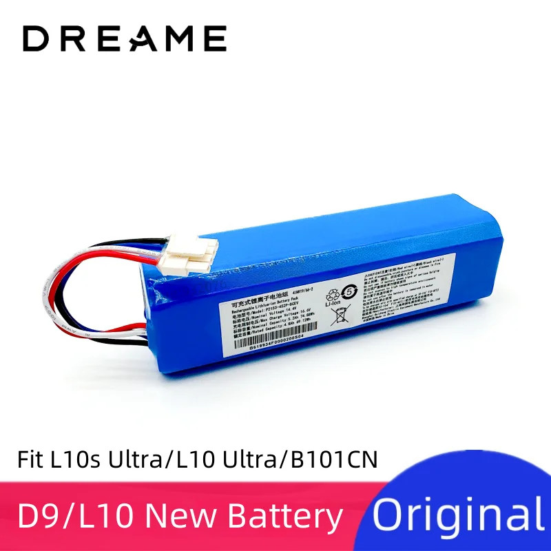 Pin Li-ion có thể sạc lại Dreame chính hãng cho máy hút bụi siêu Robot F9 / D9 / L10 / L10 Ultra / L